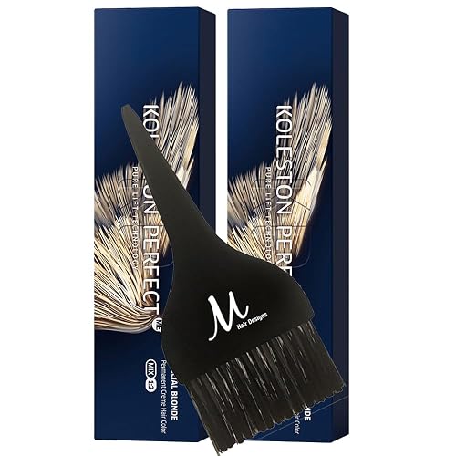 Koleston Perfect ME+ 12/07 Special Blonde/Natural Brown Permanent Hair Color Creme 2 Ounce (Pack of 2) With Tint Brush - Long-Lasting Gray Coverage Beauty & Personal Care M Hair Designs
