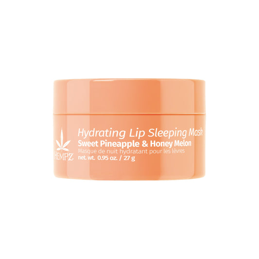 Hempz Hydrating Lip Sleeping Mask - Sweet Pineapple & Honey Melon (.95 Oz.) - Overnight Hydrating Lip Balm for Dry Lips, Lip Repair, Chapped Lip Beauty and Personal Care Hempz