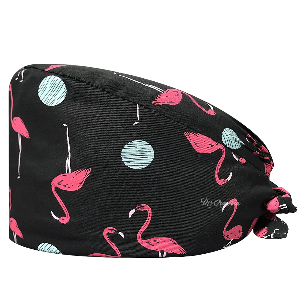Working Caps with Buttons Adjustable Scrub Cap Nurse Hair Cover Fashion Printed Hair Head Covers Hats for Women/Men Beauty and Personal Care VIAOLI