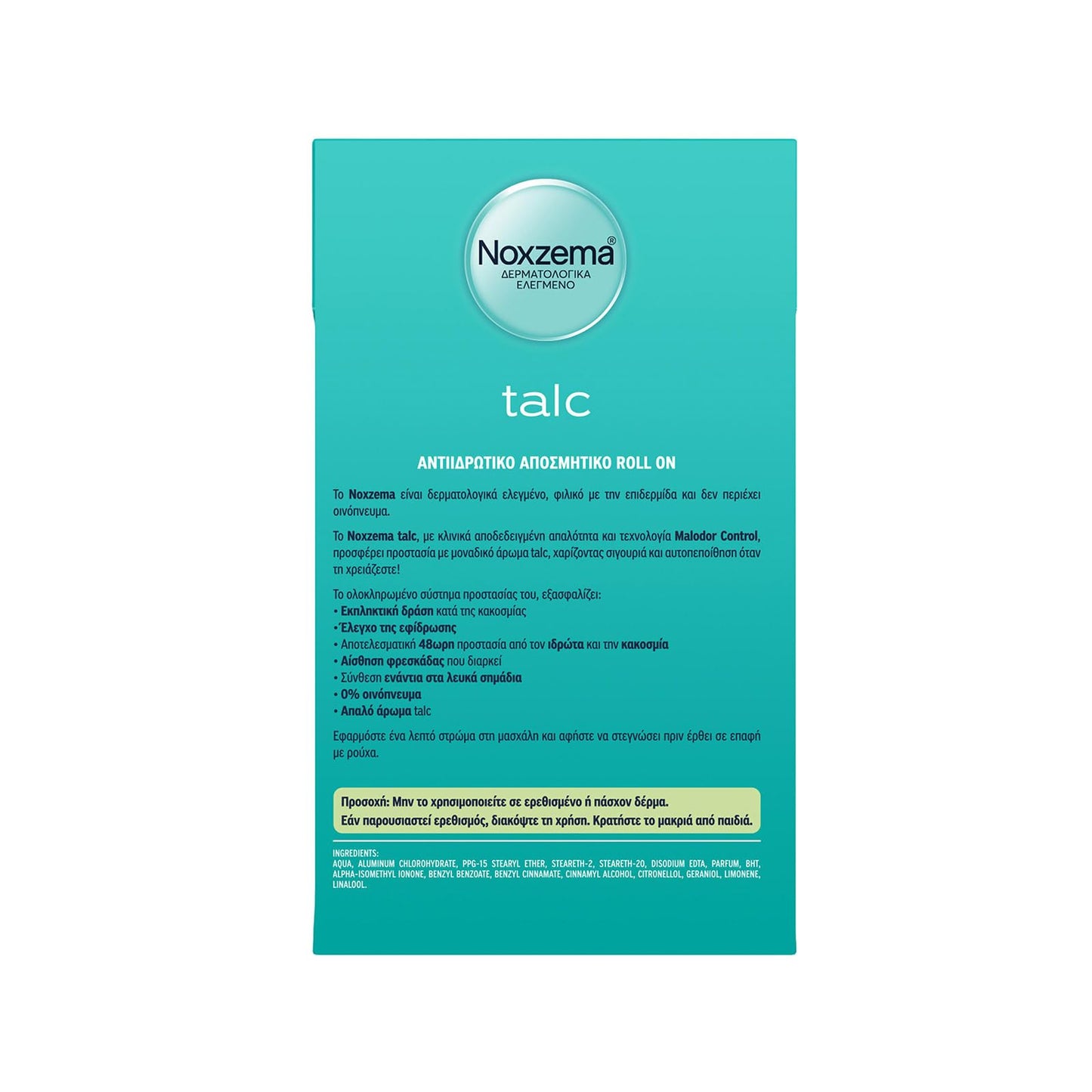 Noxzema Roll-On "Talc" Unisex 1.7oz/oz50ml Beauty and Personal Care Noxzema