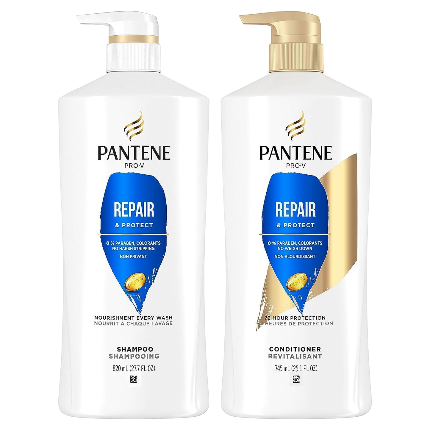 Pantene Shampoo, Conditioner and Hair Treatment Set, Repair & Protect for Damaged Hair, Safe for Color-Treated Hair Beauty & Personal Care Pantene