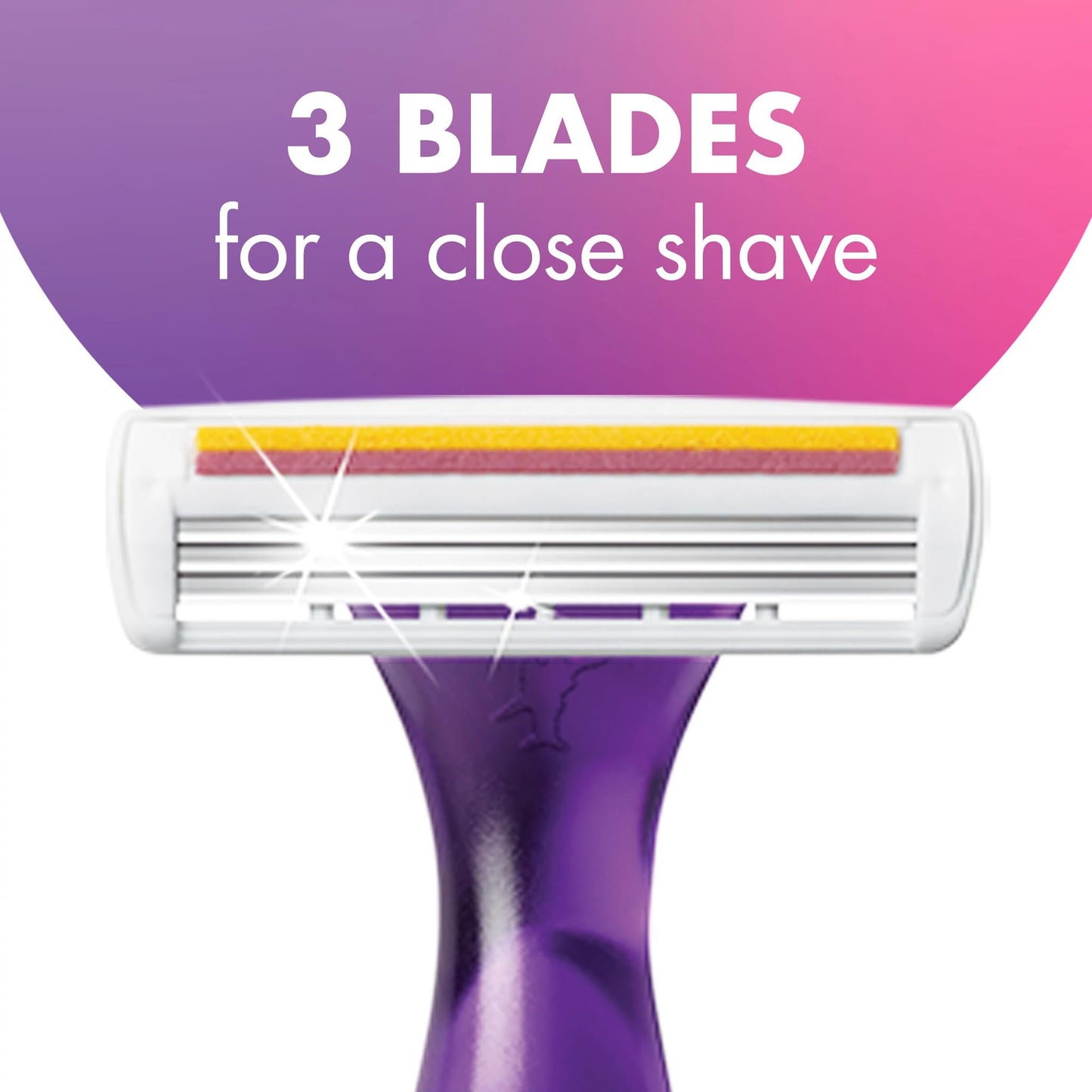 BIC Soleil 3 Scented Women’s Disposable Razor, 3 Blades with a Moisture Strip For a Silky Shave, Assorted, 4 Piece Razor Set Beauty & Personal Care BIC