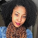 ZigZag Hair Afro Kinky Curly Clip In Human Hair Extensions Brazilian Virgin African American 4B 4C Natural Clip Ins For Black Women (10inch, 3B 3C) Beauty & Personal Care zigzag hair