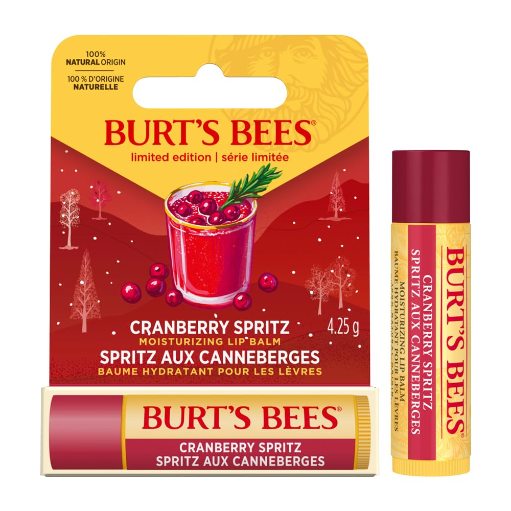 Burts Bees Cranberry Spritz Lip Balm, 4.25 GR Beauty and Personal Care Burt's Bees