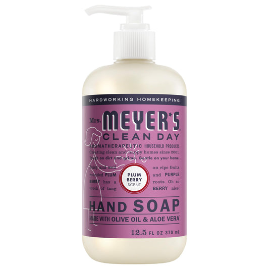 MRS. MEYER'S CLEAN DAY Hand Soap, Plum Berry Scent, 12.5 Fl Oz Bottle Beauty & Personal Care Mrs. MEYER'S