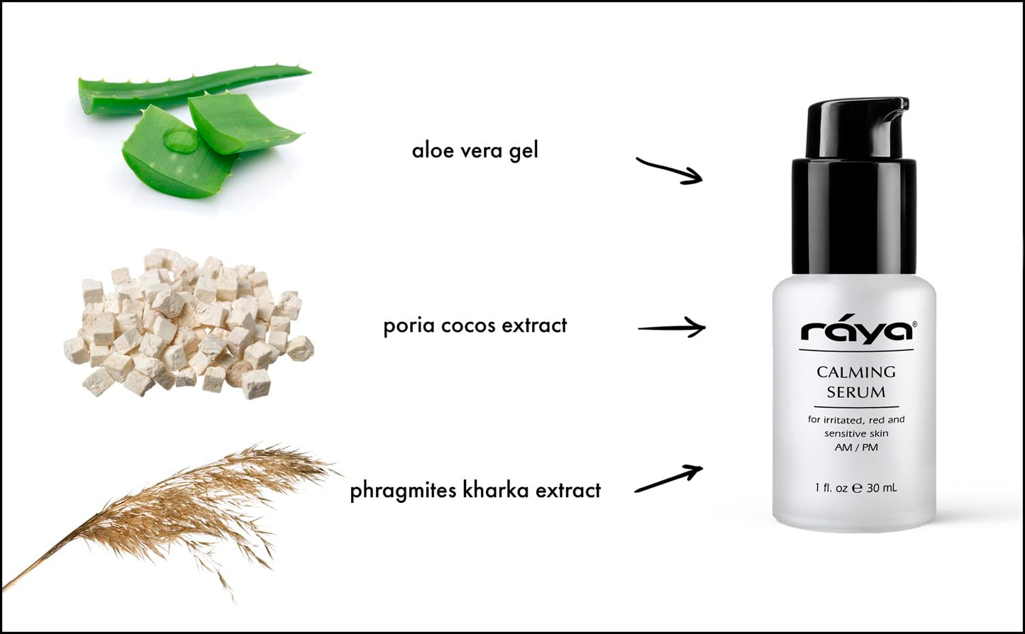 RAYA Calming Serum (504) - Calming Facial Serum For Irritated And Sensitive Skin, Skin Balancing Serum For A More Even-Looking Appearance Of Visible Beauty & Personal Care Raya