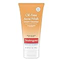 Neutrogena Oil-Free Acne Face Wash Cream Cleanser, 2% Salicylic Acid Acne Treatment, Daily Facial Cleanser for Acne-Prone Skin, 6.7 fl. oz Beauty & Personal Care Neutrogena