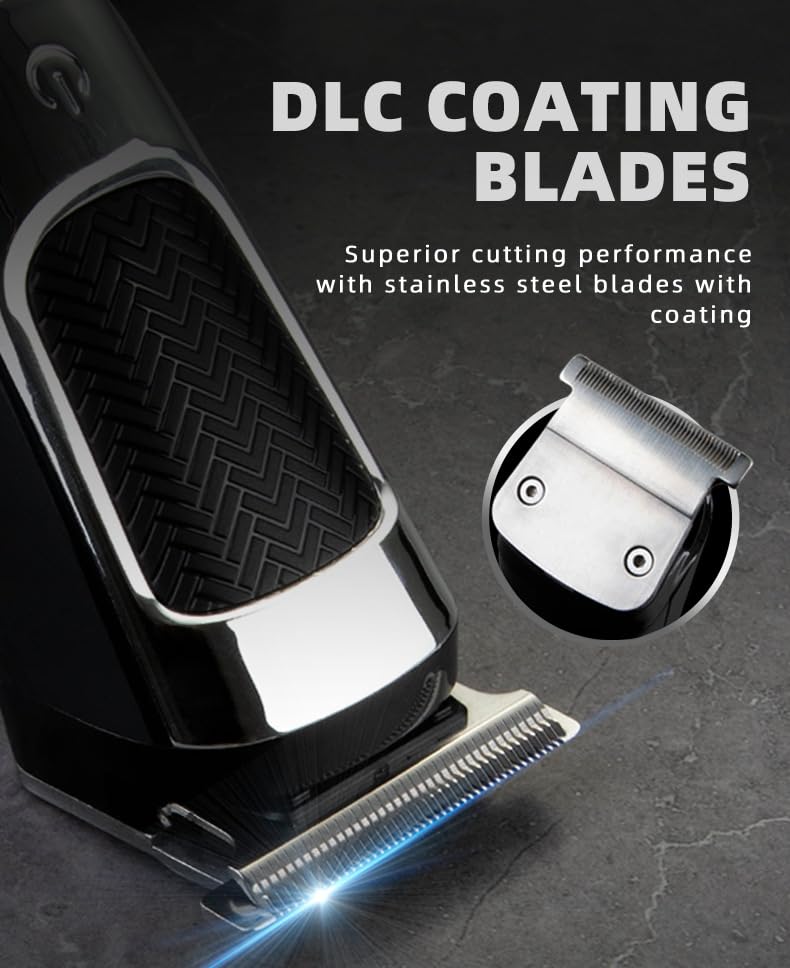 GLESVOWIO Professional Hair Clippers for Men Cordless & Corded - Barber Rechargeable for Cutting Beard and Body Grooming Kit for Household 9000RPM 4 Beauty and Personal Care GLESVOWIO