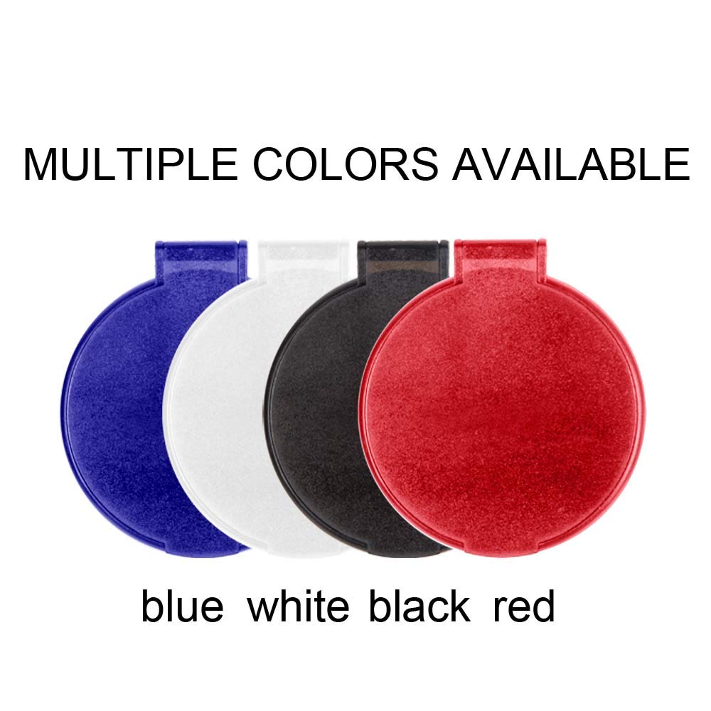 MOMIRA Compact Mirror Bulk Round Makeup Mirror for Purse, Set of 3, 2.6" L x 2.37" W (Blue) Beauty & Personal Care MOMIRA