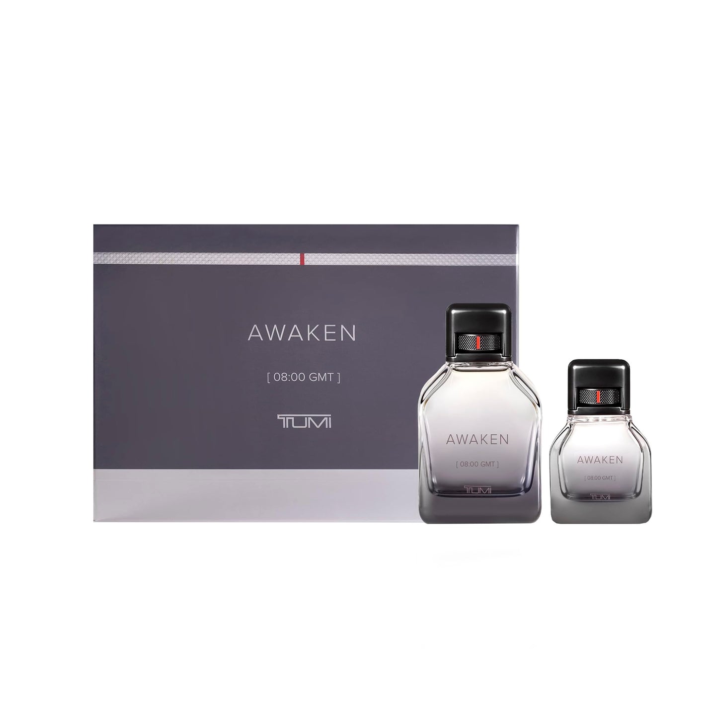 TUMI AWAKEN 08:00 GMT Gift Set - Refreshing Cologne for Men with Woody Fragrance Notes - 6.7 oz & 1.0 oz Eau de Parfum Beauty & Personal Care TUMI