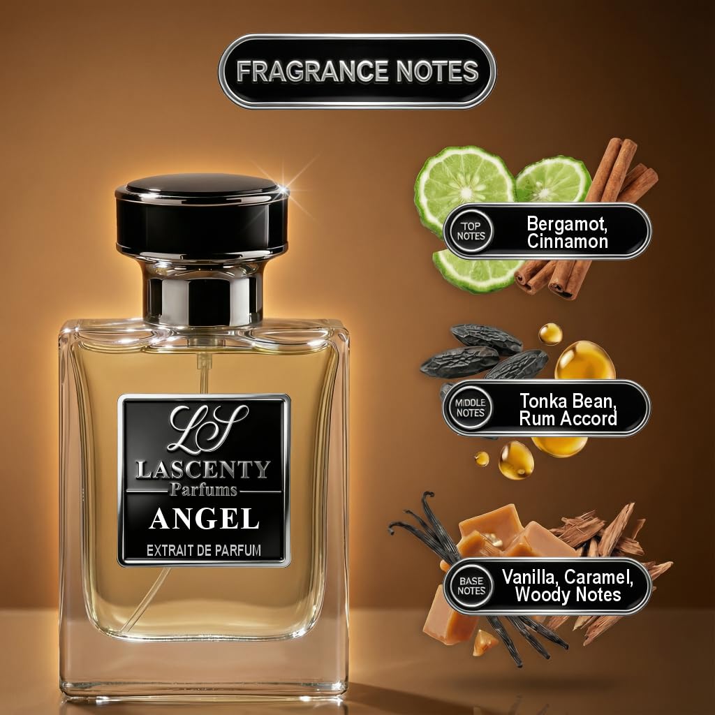 LaScenty ANGEL Inspired by K|.LIAN Angels' Share, Warm Spicy Gourmand Perfume and Cologne for Men and Women, Long Lasting Intense Fragrance Beauty & Personal Care LaScenty
