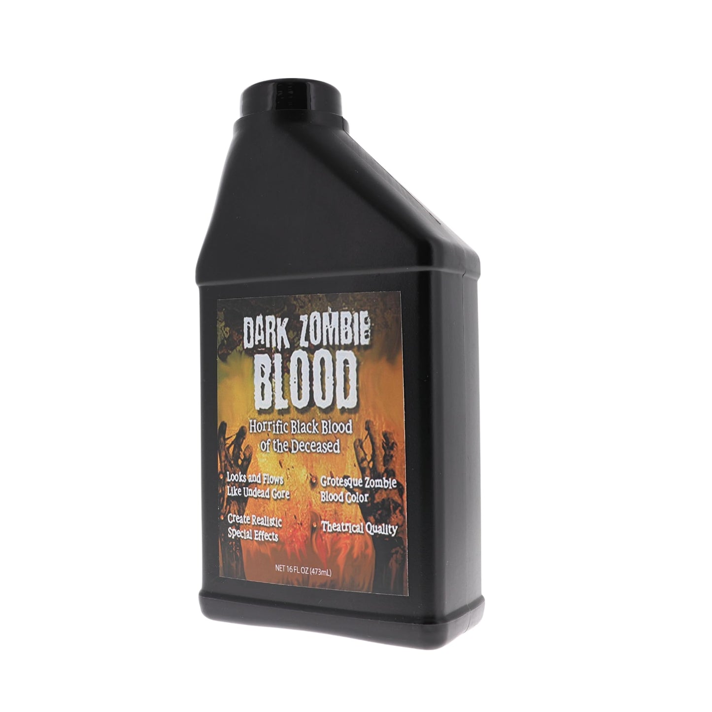 Dark Zombie Blood - 16 fl oz Bottle Ultra-Realistic Black Fake Blood for Halloween, Cosplay, Horror Makeup & SFX - Washable, Long-Lasting Formula Beauty & Personal Care TOXIX