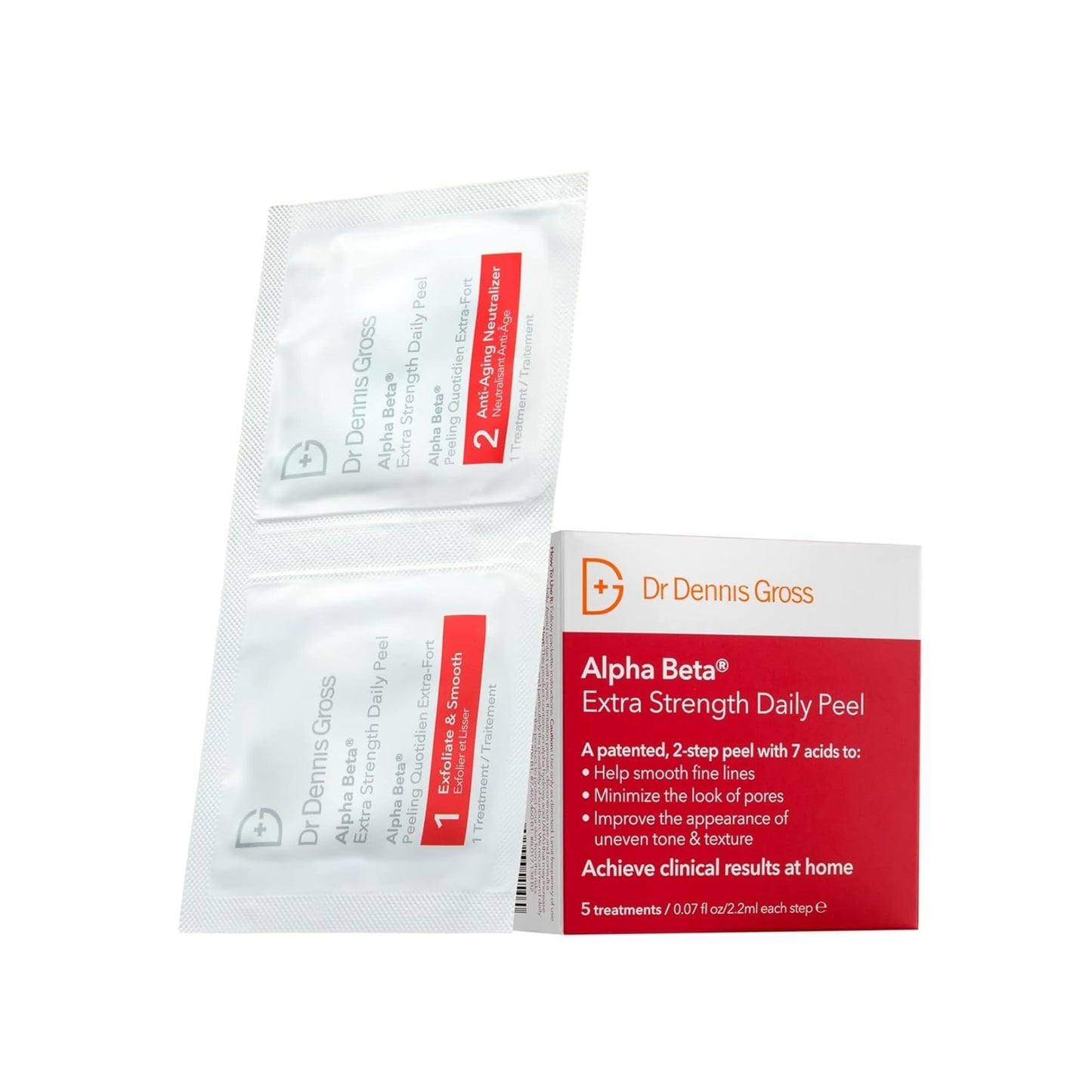 Dr. Dennis Gross Alpha Beta Extra Strength Daily Peel - 2-Step Exfoliating Pads for Enhanced Anti-Aging, Smoother Skin, and Radiant Complexion, 5 Beauty & Personal Care Dr Dennis Gross