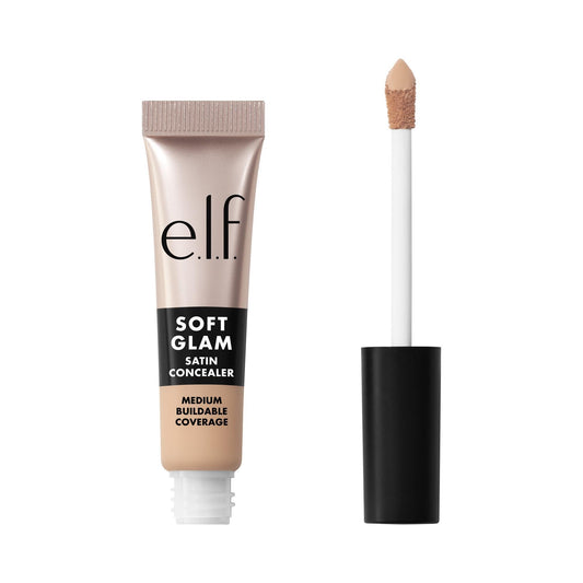 e.l.f. Soft Glam Satin Concealer, Medium Coverage For Blemishes & Under-Eye, Crease-Resistant, Long Lasting, Vegan , 20 Light Cool Beauty & Personal Care e.l.f.