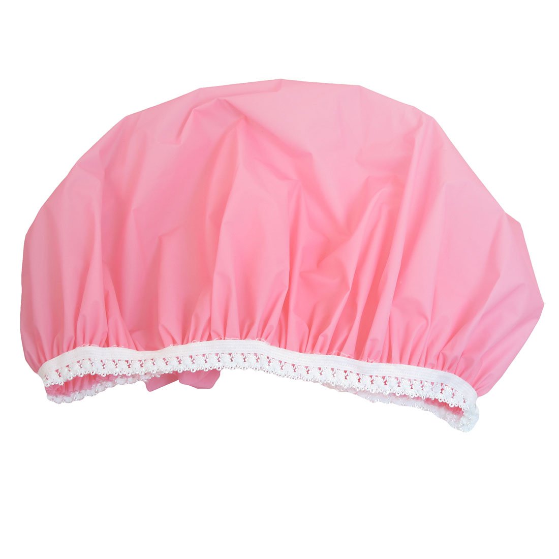 Ruilogod Women Water Resistant Elastic Band Spa Shower Cap Hat Pink (id: 97d 78e 43c e31 dc5 Beauty and Personal Care Ruilogod