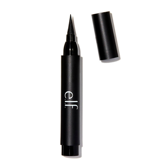 e.l.f. Intense Ink Eyeliner, Enhances The Lash Line With Rich & Long-Lasting Color, Tip For Precise Application, Vegan , Blackest Black Beauty & Personal Care e.l.f.
