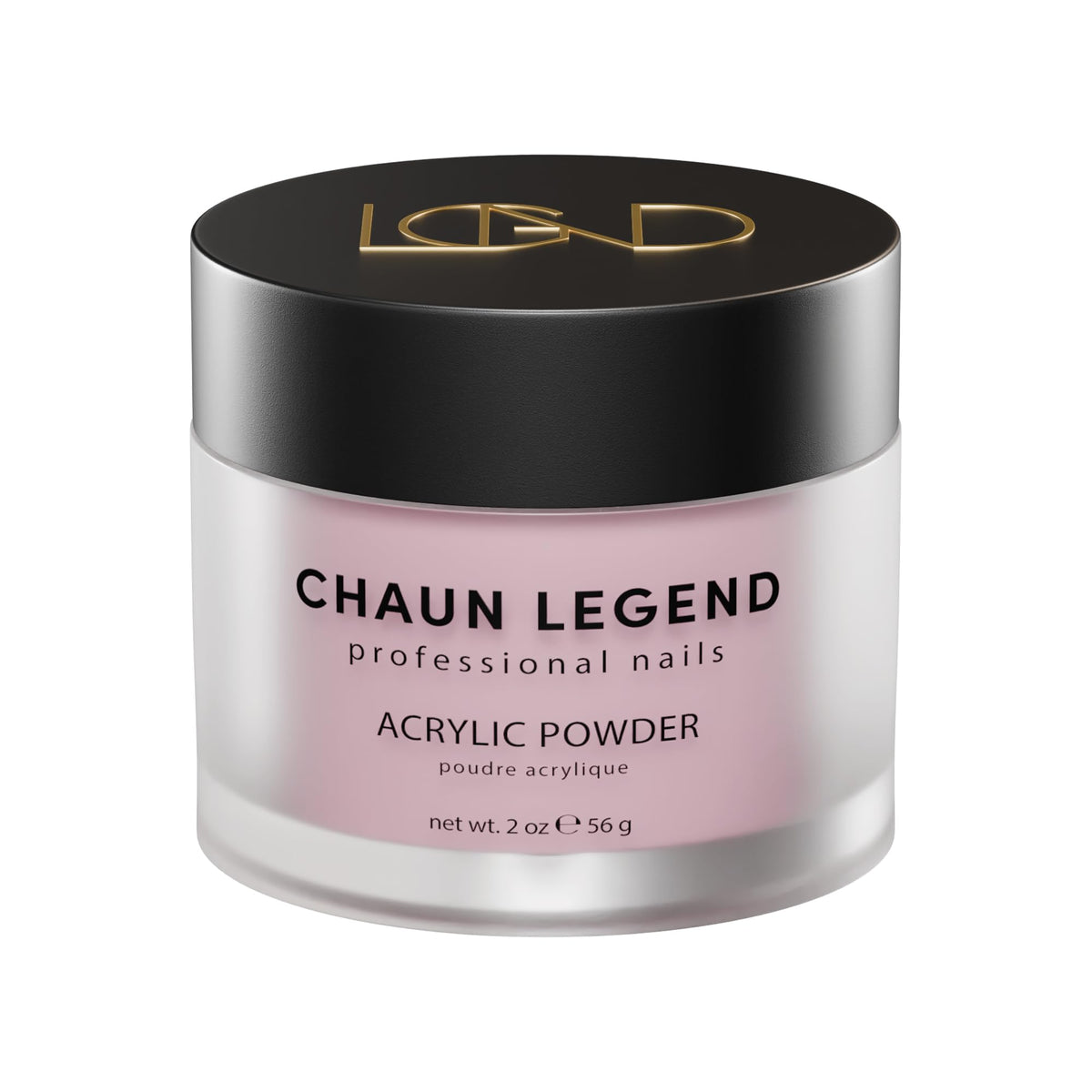 Chaun Legend Acrylic Powder, 2oz Long Lasting Salon Quality, Bubble Free, Self Leveling Professional Manicures, Fake Nails, Carving & Extensions
