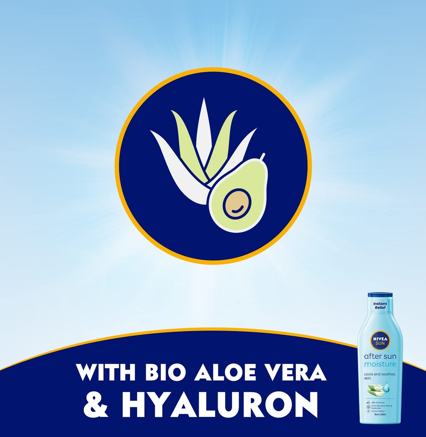 Nivea Sun Moisturising After Sun Lotion With Aloe Vera Silky Skin Feeling 200ml Beauty & Personal Care Nivea Sun