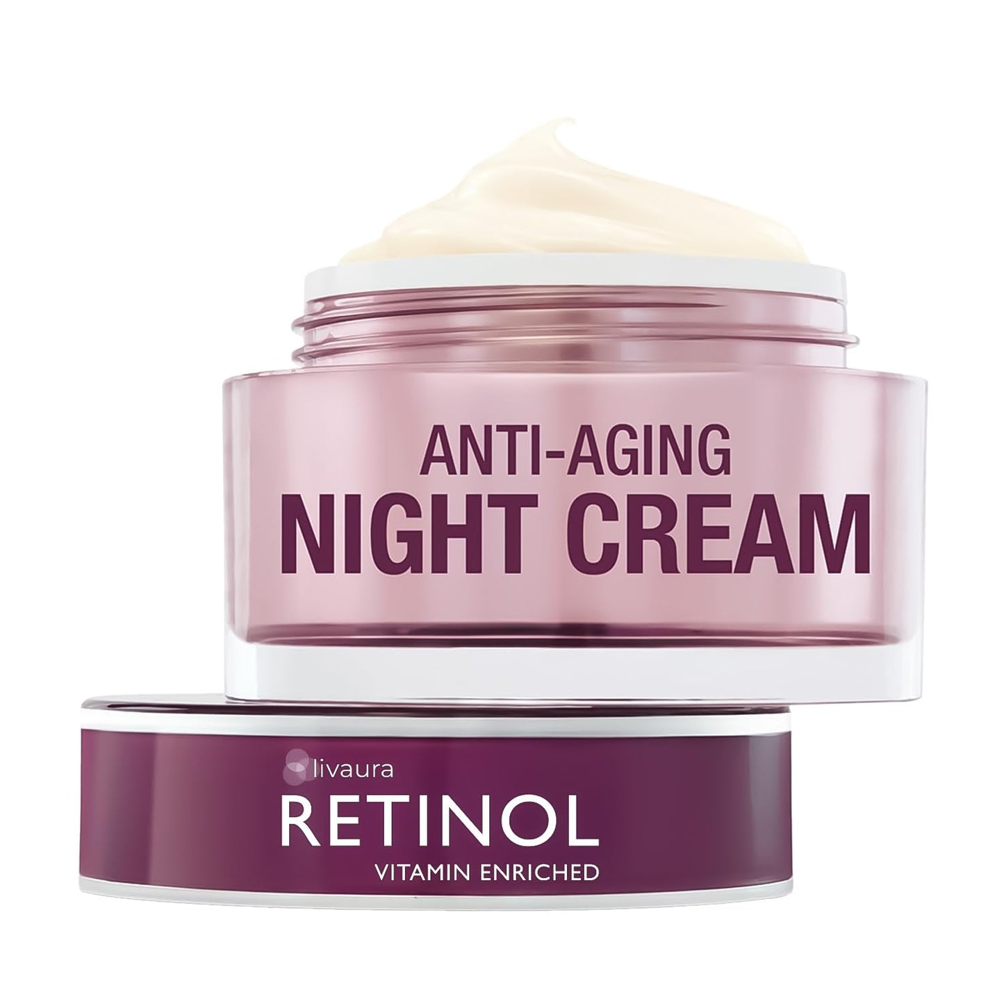LIVAURA Retinol Night Cream - The Original Anti-Aging Retinol For Younger Looking Skin - Luxurious Restorative Moisturizer Works While You Sleep Beauty & Personal Care Retinol