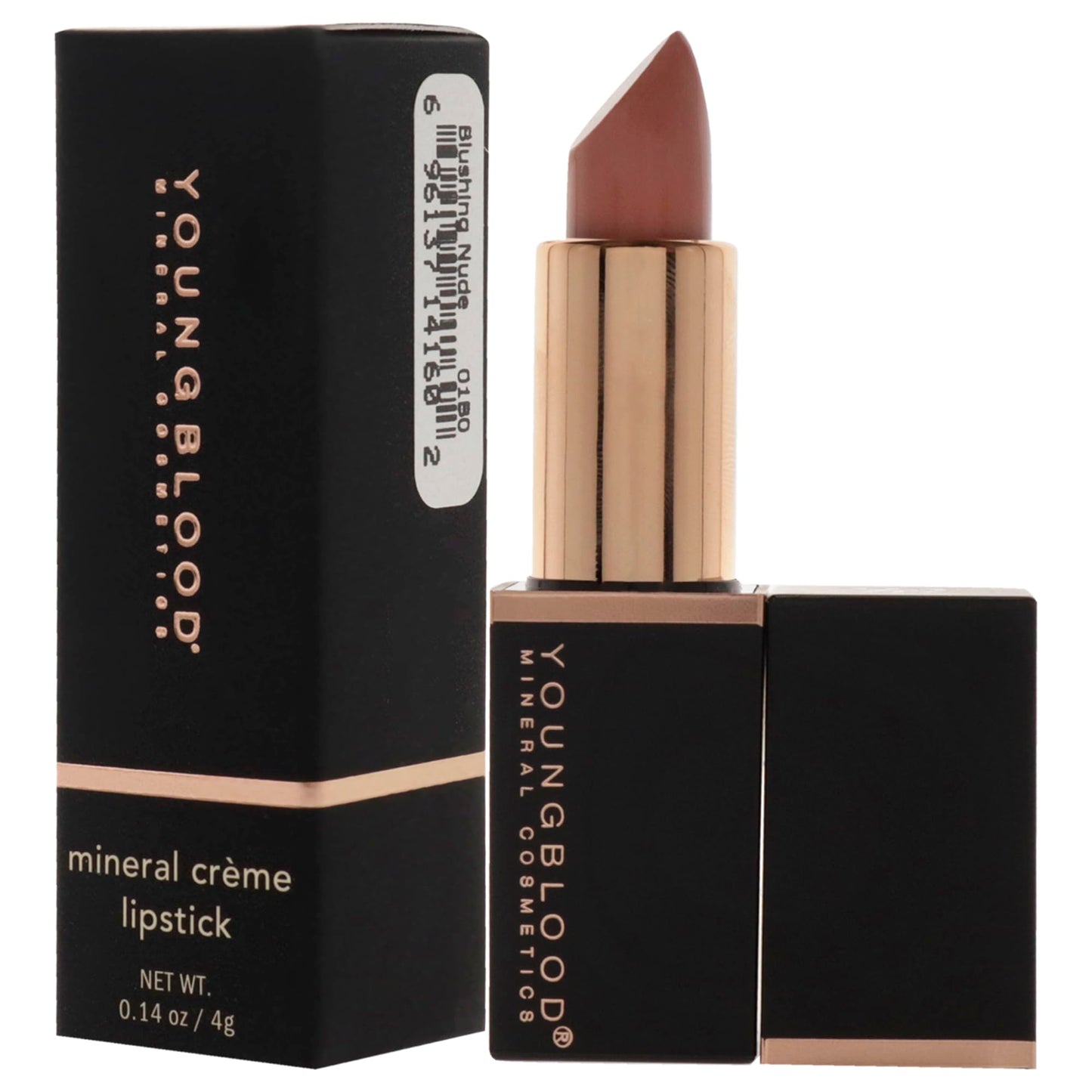 Youngblood Mineral Creme Lipstick - Blushin Nude for Women - 0.14 oz Lipstick Beauty & Personal Care Youngblood