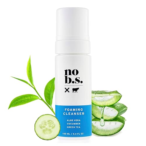 No Bad Stuff - Foaming Cleanser, Natural Face Wash with Cucumber, Green Tea & Aloe Vera, for Oily, Combination, Dry, Normal, Sensitive & Acne Skin Beauty & Personal Care NO B. S. NO BAD STUFF