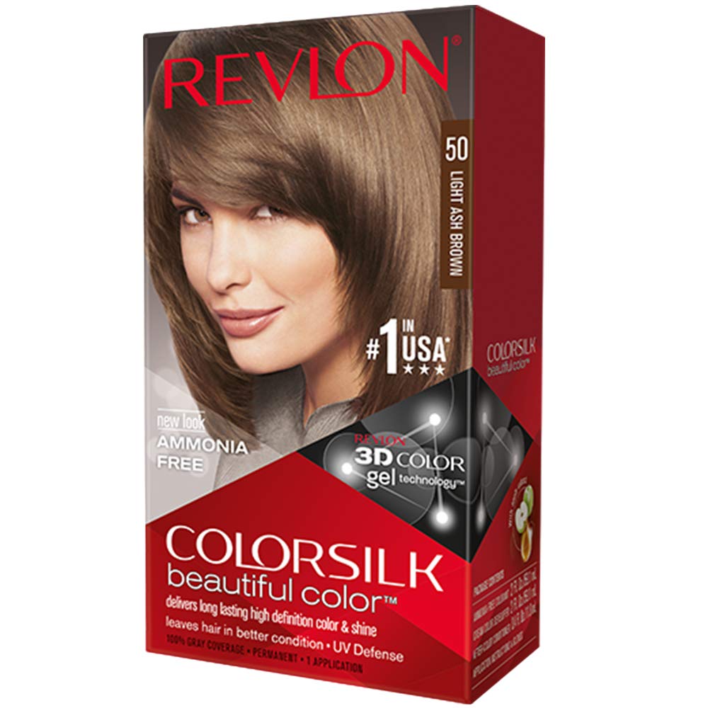 Colorsilk Permanent Haircolor - Light Ash Brown (50/5A) Beauty & Personal Care REVLON