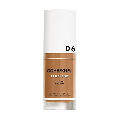 COVERGIRL truBlend Liquid Foundation Makeup Toasted Almond D6, 1 oz (packaging may vary) Beauty & Personal Care COVERGIRL