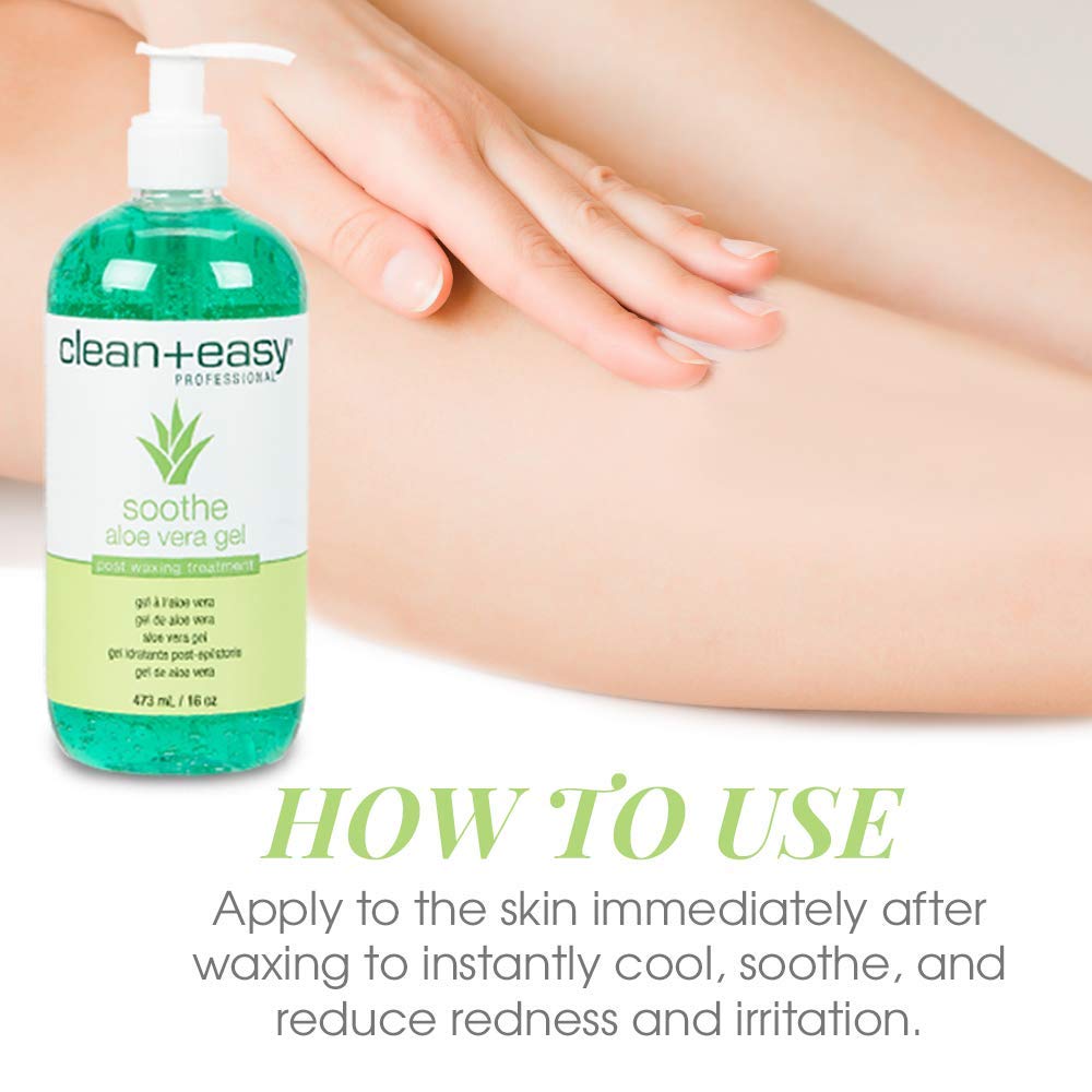 Clean+Easy Soothe Aloe Vera Gel 16 Ounce Pump (473ml) (2 Pack) Beauty & Personal Care Clean + Easy