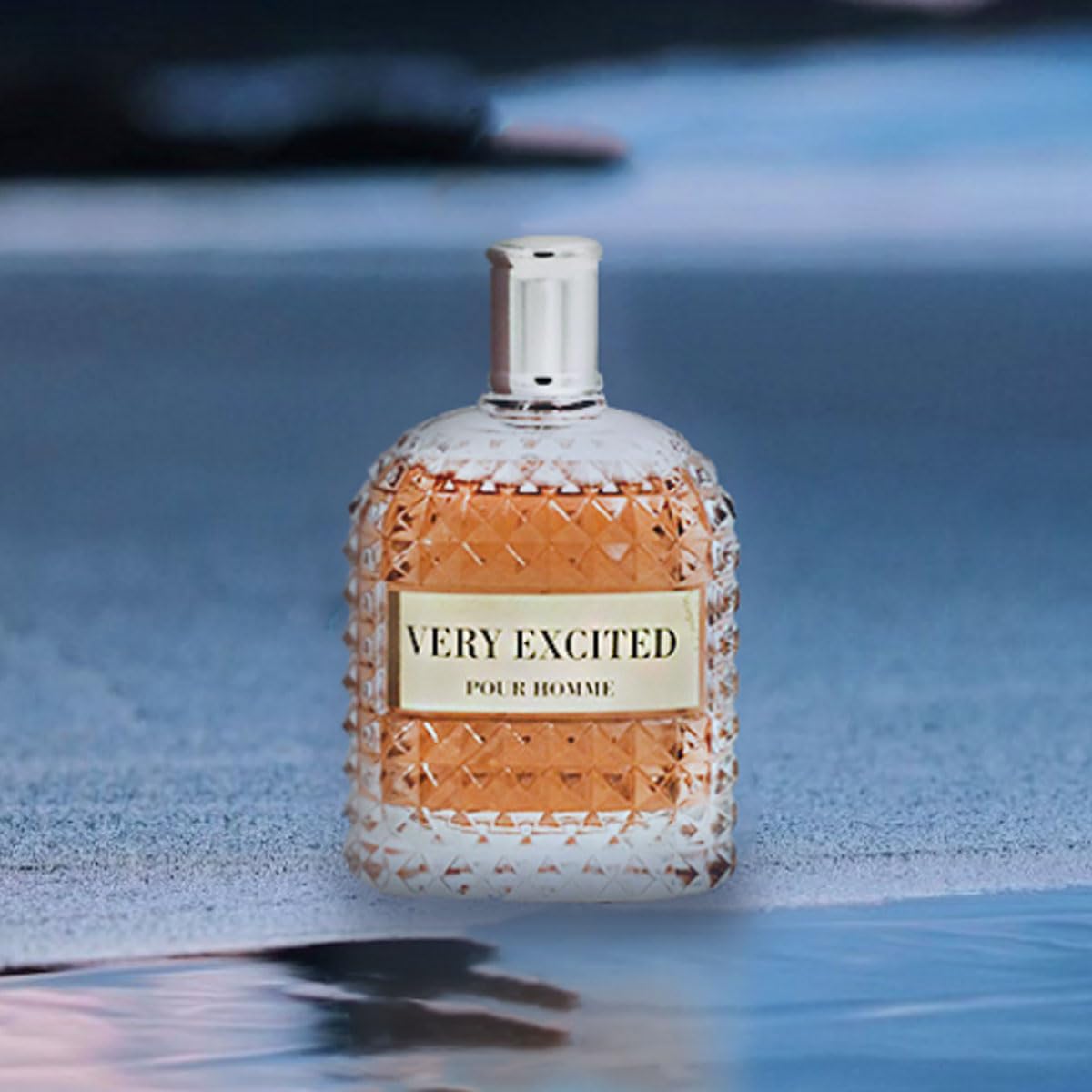 EBC Perfume Very Excited Men Perfume 3.4 Fl Oz Eau De Parfum Vaporisateur Spray - Long Lasting, Myrtle, Bergamot, Hazelnut, Oil From France Beauty & Personal Care EBC Perfume