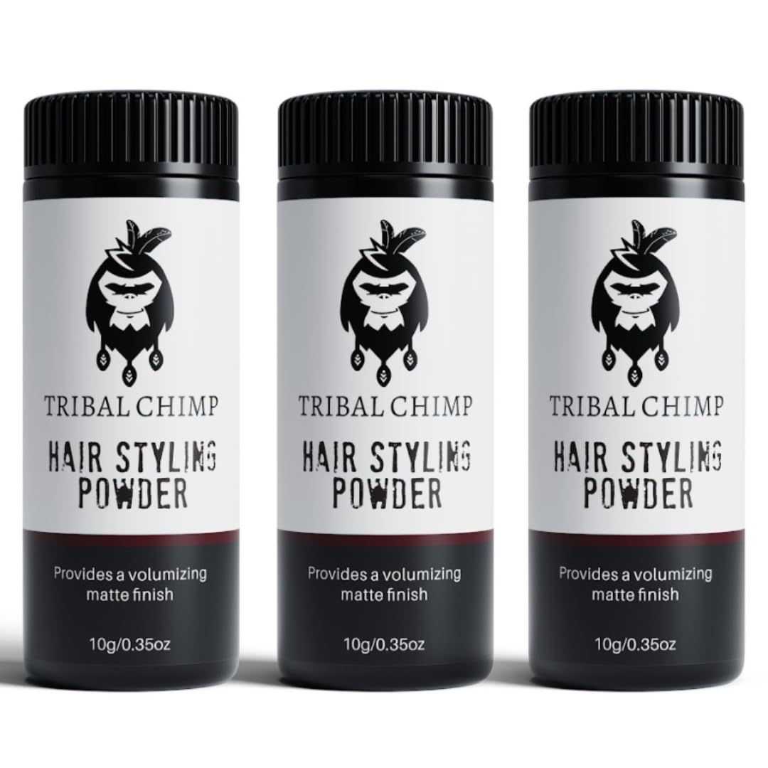Tribal Chimp Hair Styling Powder, All-day Invisible Hold Hair Volumizer and Texture Powder for Men and Women, Styling Powder with Matte Finish Beauty & Personal Care Tribal Chimp