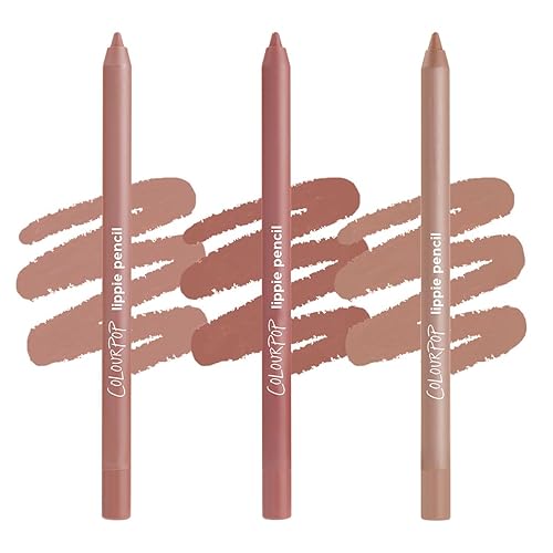 ColourPop Cool Group Chat Lippie Lip Pencil Kit - High-Pigment, Long-Lasting & Sharpenable Lip Liner with High-Impact Color - Includes Shades Ashton Beauty & Personal Care ColourPop