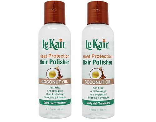 Le Kair High Heat Protection Hair Polisher - Coconut Oil, Anti Frizz, Anti Breakage, Heat Protectant, Smooths & Protects, Daily Hair Treatment 4 Fl Oz Beauty & Personal Care Le Kair