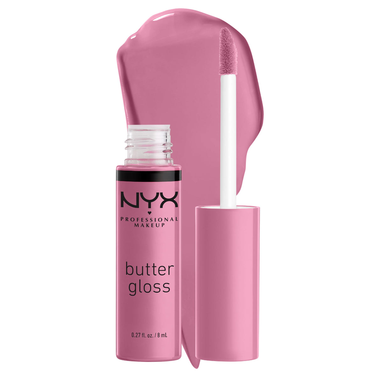 NYX PROFESSIONAL MAKEUP Butter Gloss, Non-Sticky Lip Gloss - Eclair (Pink) Beauty & Personal Care NYX PROFESSIONAL MAKEUP