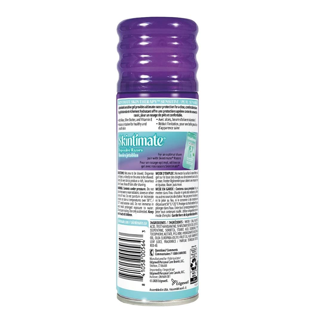 Skintimate Skin Therapy Shave Gel Sensitive Skin 7 oz (Pack of 8) Beauty and Personal Care Skintimate