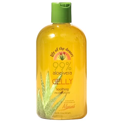 Lily Of The Desert Gelly Moisturizer - 99% Organic Aloe Vera Gel for Skin, After Sun Care with Aloe, Vitamin E Oil, and Vitamin C for Sunburn Relief Beauty & Personal Care Lily Of The Desert