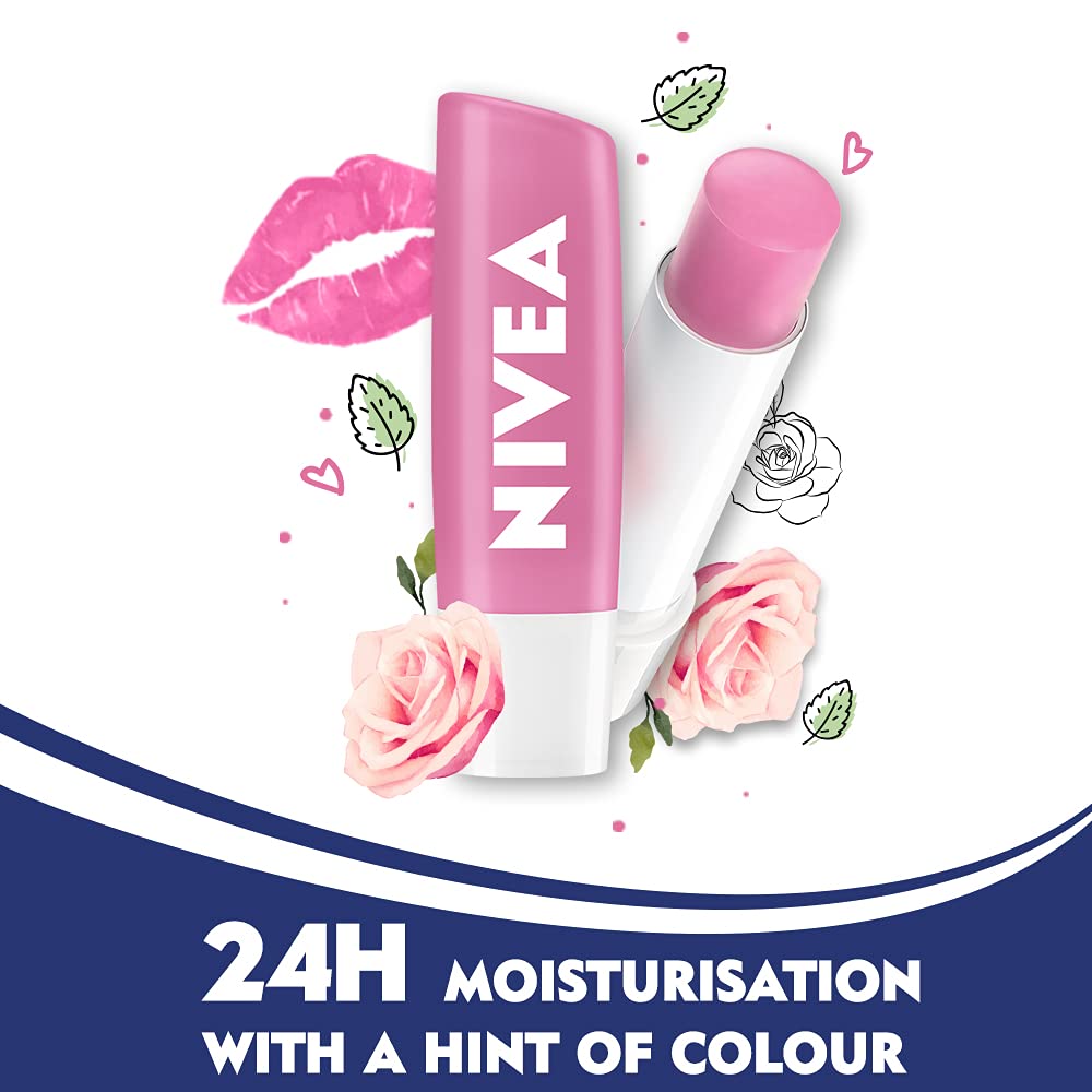 Nivea Lip Soft Rose Blister Pack Beauty & Personal Care NIVEA