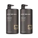Every Man Jack Mens Sandalwood Body Wash for All Skin Types - Cleanse, Nourish, and Hydrate Your Skin with Naturally Derived Coconut and Glycerin - 2 Beauty & Personal Care Every Man Jack