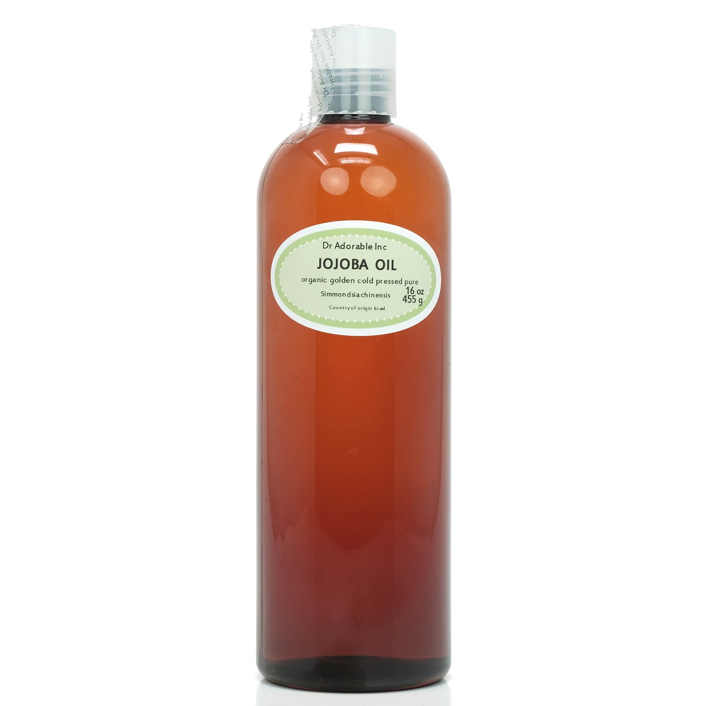 Dr Adorable - 16 oz - Jojoba Oil Golden - 100% Pure Natural Unrefined Organic Cold Pressed Beauty & Personal Care Dr Adorable