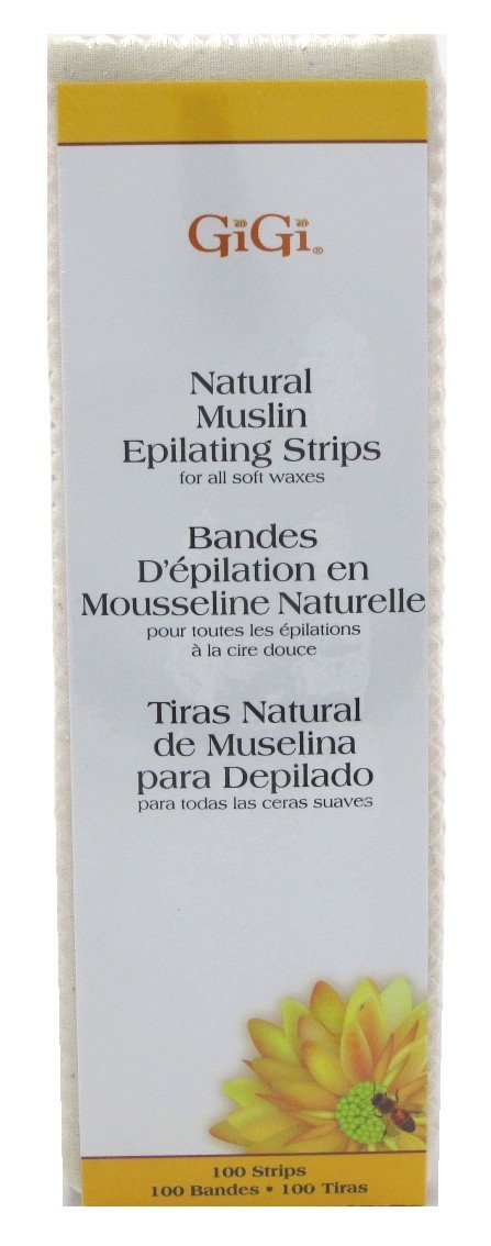 (3 Pack) GIGI Natural Muslin Epilating Strips (Large) - GG0610 Beauty & Personal Care GiGi