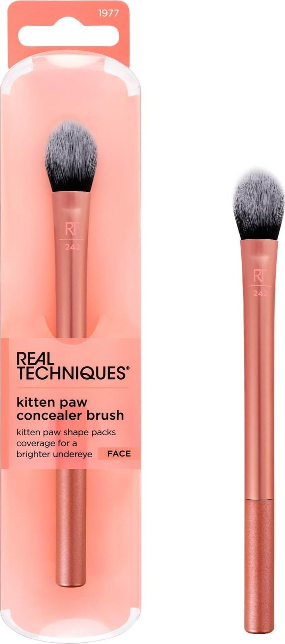 Real Techniques Brightening Concealer Makeup Brush, RT 242, 1 Count