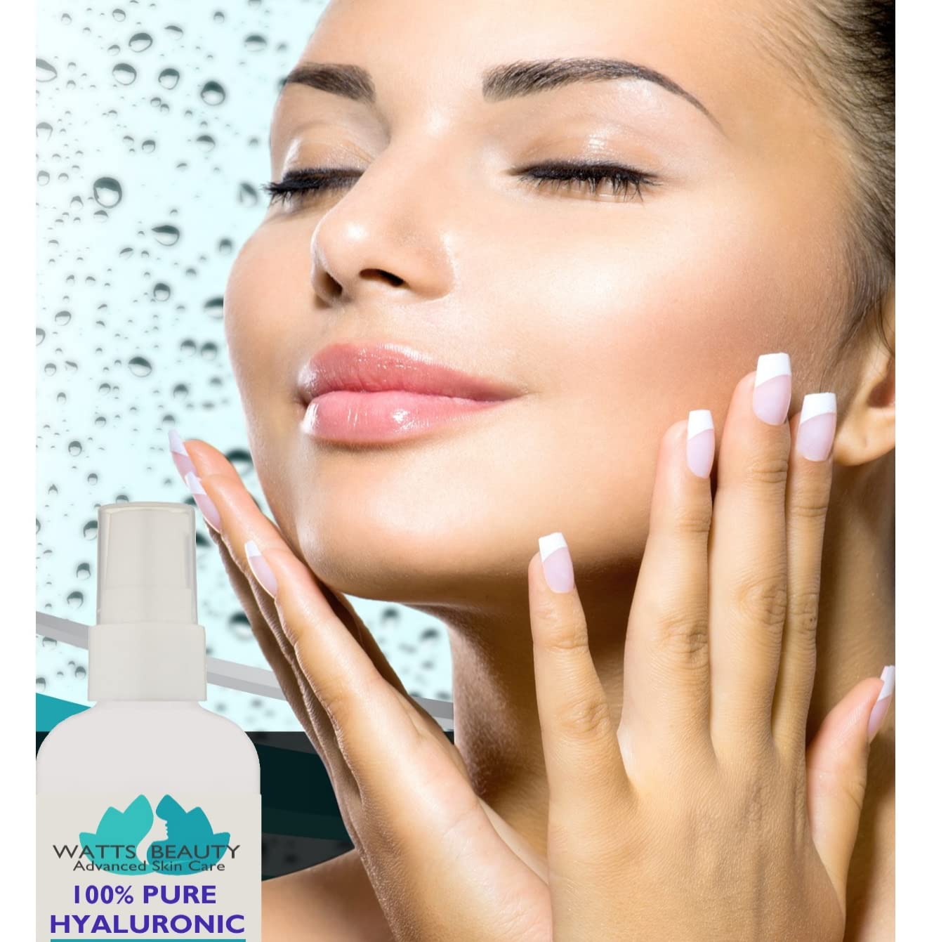 Anti Aging Wrinkle Serum of 100% Pure Hyaluronic Acid for Face and Body - No Alcohol, 2 oz Beauty & Personal Care Watts Beauty