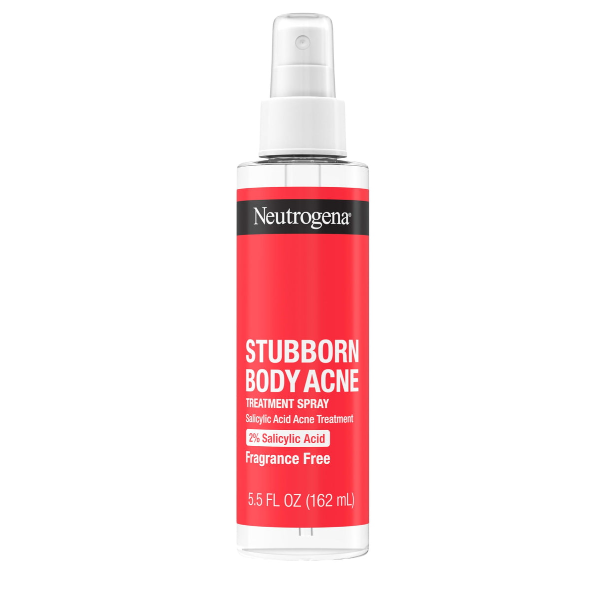 Neutrogena Stubborn Body Acne Spray 5.5 oz – 2% Salicylic Acid Fragrance-Free Spray to Clear & Prevent Chest & Back Breakouts Beauty & Personal Care Neutrogena