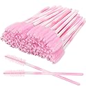 300 Pack Mascara Wands Disposable Eyelash Brush Spoolie Brush for Eyelash Extensions Lash Applicators Tool Kit, Pink Beauty & Personal Care Mekupeu