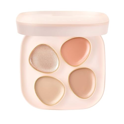 1PC To One Concealer, Multi Purpose Moisturizing 4 Color Cream Concealer Highlighter Palette to Create Flawless Makeup, 1.7g (01) Beauty & Personal Care ChongTai