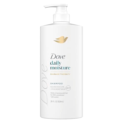 Dove Damage Therapy Shampoo Daily Moisture for Dry Hair with Bio-Protein Care Technology and Hyaluronic Serum 28 Fl Oz Beauty & Personal Care Dove