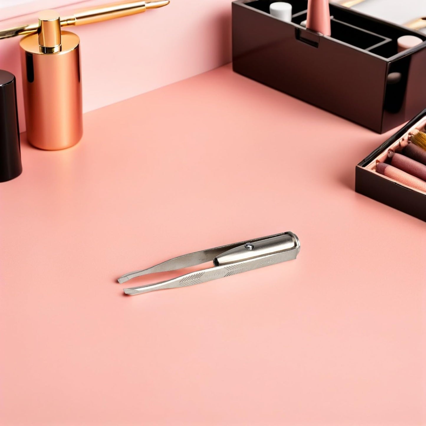 Tweezers with Light Super Bright LED Eyebrow Tweezer Push Button On Off for Makeup - Accurate, Compact,Easy to Store Beauty and Personal Care VINTORKY