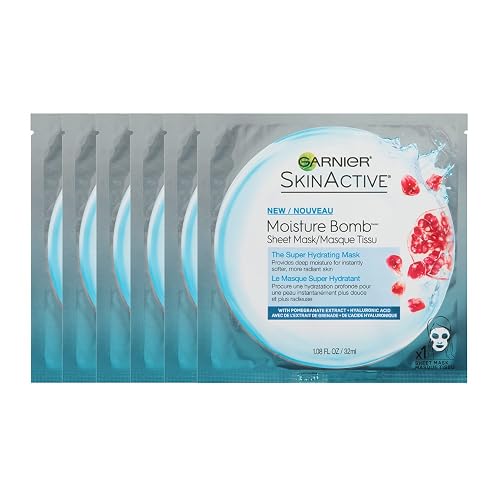 Garnier SkinActive Super Hydrating Sheet Mask, Hydrating, The Super Hydrating 6 Count Beauty & Personal Care Garnier