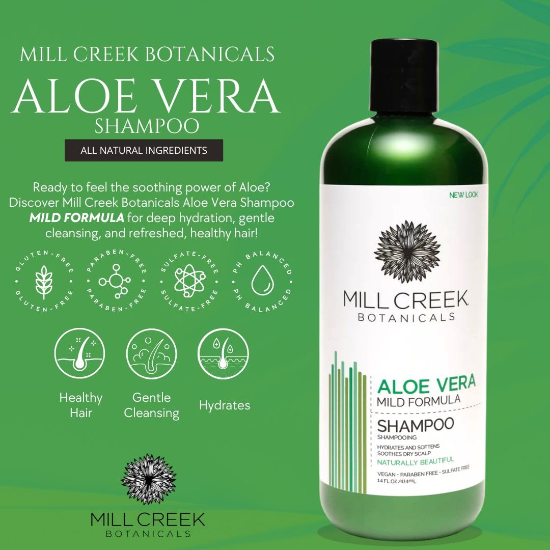 Millcreek Shampoo Aloe Vera Beauty & Personal Care Mill Creek