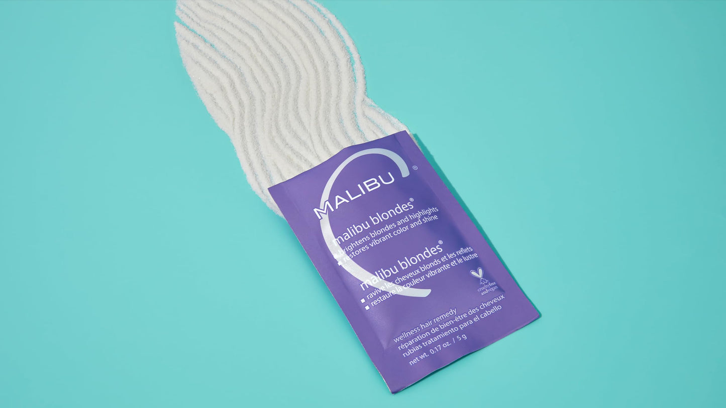 Malibu C Blondes Wellness Remedy - Removes Discoloration from Bleached, Highlighted or Natural Blonde Hair + Restores Vibrance and Shine with Vitamin Beauty & Personal Care Malibu C