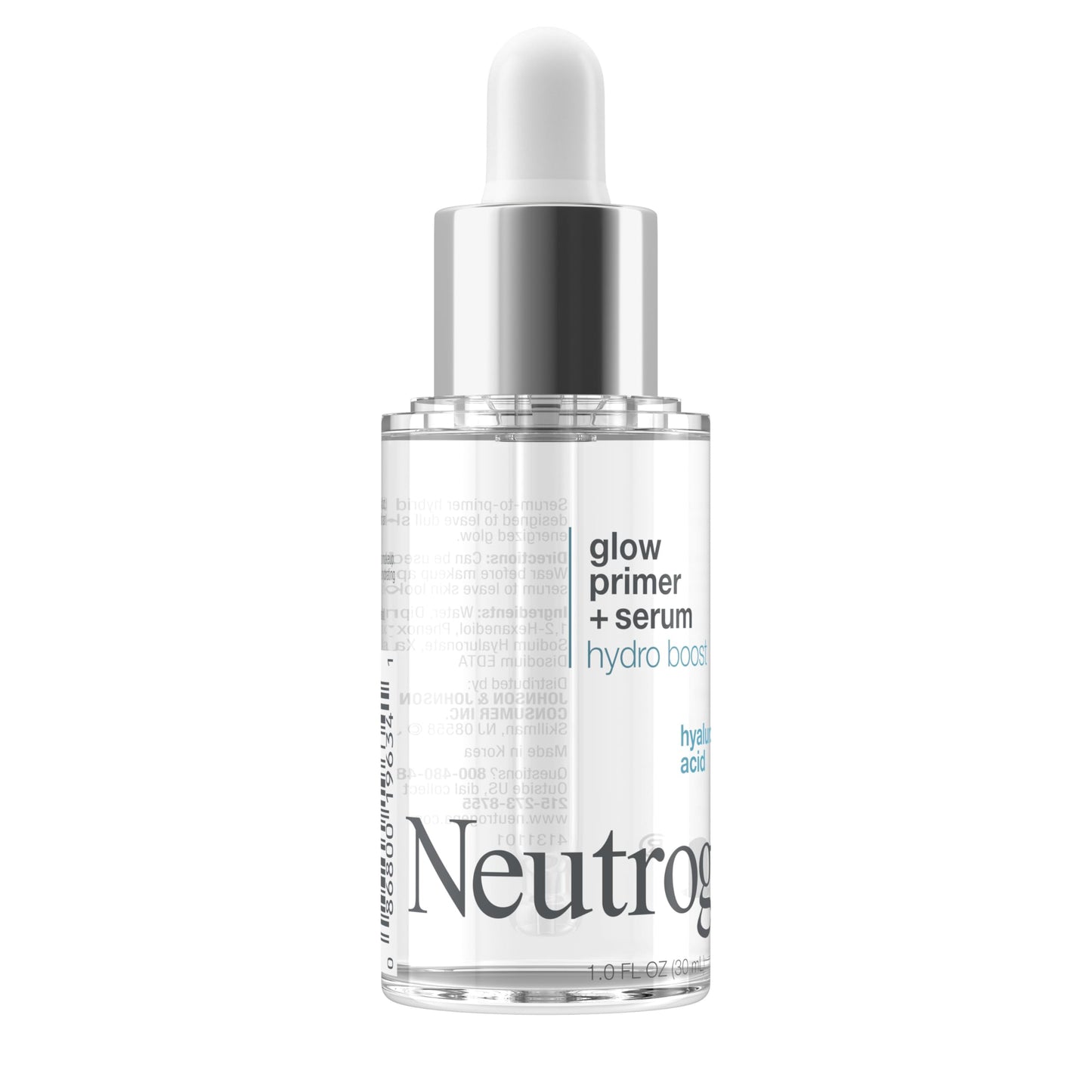 Neutrogena Hydro Boost Glow Booster Primer & Serum, Hydrating & Moisturizing Face Serum-to-Primer Hybrid, Infused with Purified Hyaluronic Acid Beauty & Personal Care Neutrogena